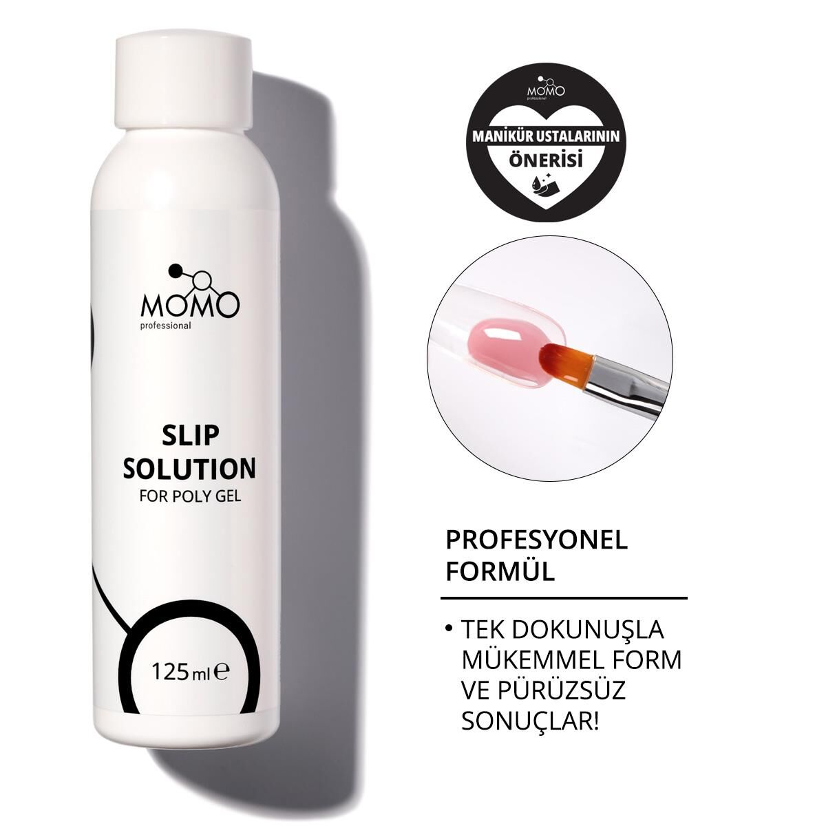 Momo Professional Slip Solution For Poly Gel, Poli Jel için Solüsyon 125ml