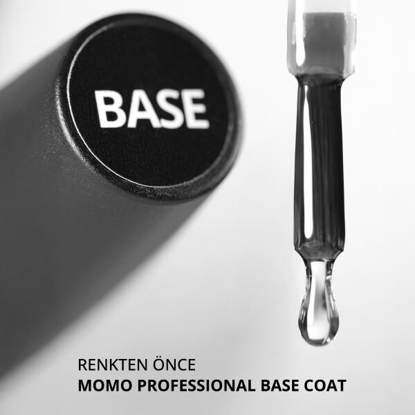 Momo Professional Base Coat Kalıcı Oje İçin, 9 ml