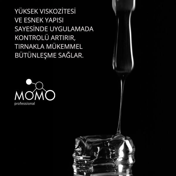 Momo Professional Kalıcı Oje İçin Rubber Base Coat, 9 ml