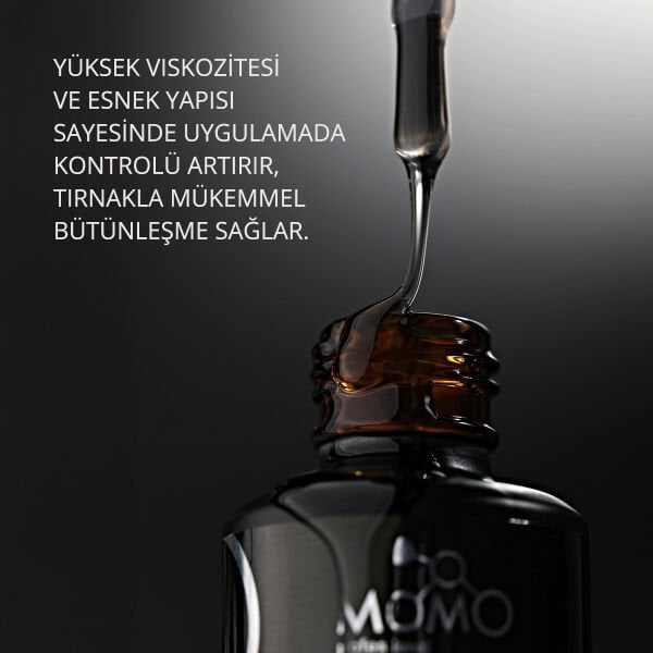 Momo Professional Kalıcı Oje İçin Rubber Base Coat, Nano Fırçalı, 20 ml