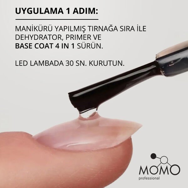 Momo Professional Base Coat 4 in 1, 10 ml