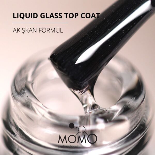 Momo Professional Liquid Glass Top Coat, 9 ml