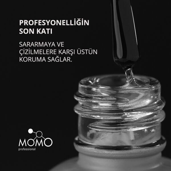 Momo Professional Çizilmeyen Yeni Formül Crystal Top Coat, 4 ml