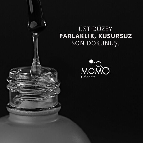 Momo Professional Çizilmeyen Yeni Formül Crystal Top Coat, 9 ml