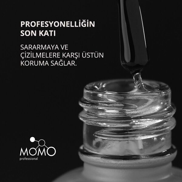 Momo Professional Çizilmeyen Yeni Formül Crystal Top Coat, 14 ml