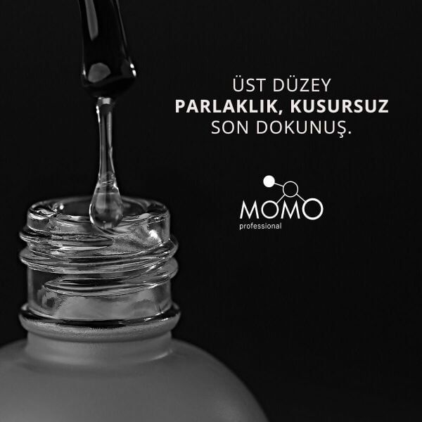 Momo Professional Çizilmeyen Yeni Formül Crystal Top Coat, 14 ml