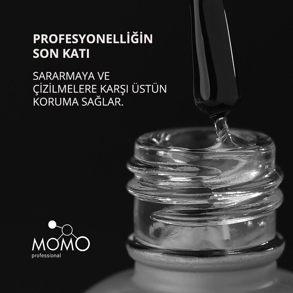 Momo Professional Çizilmeyen Yeni Formül Crystal Top Coat, 20 ml