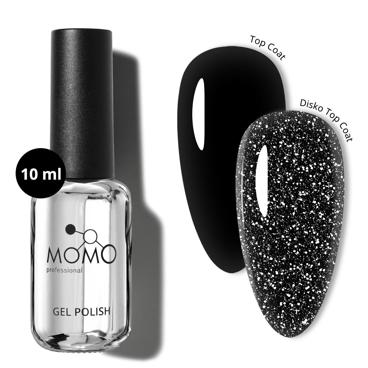 Momo Professional Disko Efekt Top Coat, 10 ml