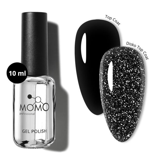 Momo Professional Disko Efekt Top Coat, 10 ml