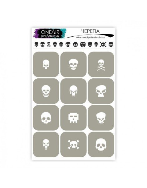 OneAir AirBrush Şablonu Kuru Kafa