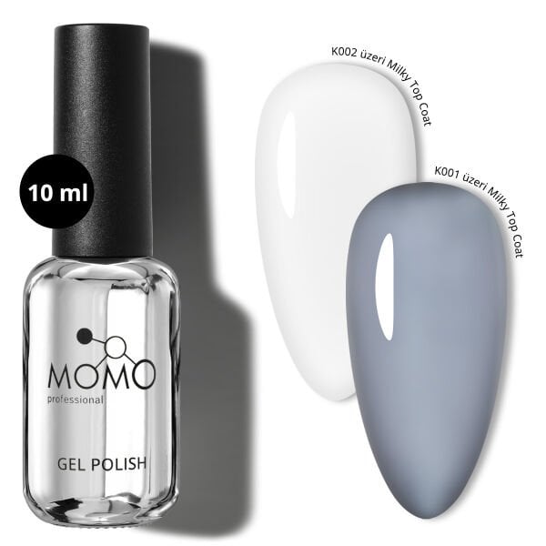 Momo Professional Milky Top Coat, Rakı Beyazı 10 ml