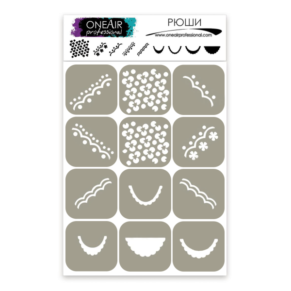 OneAir AirBrush Şablonu Dantel