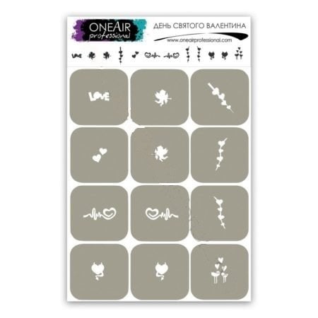 OneAir AirBrush Şablonu Sevgililer Günü