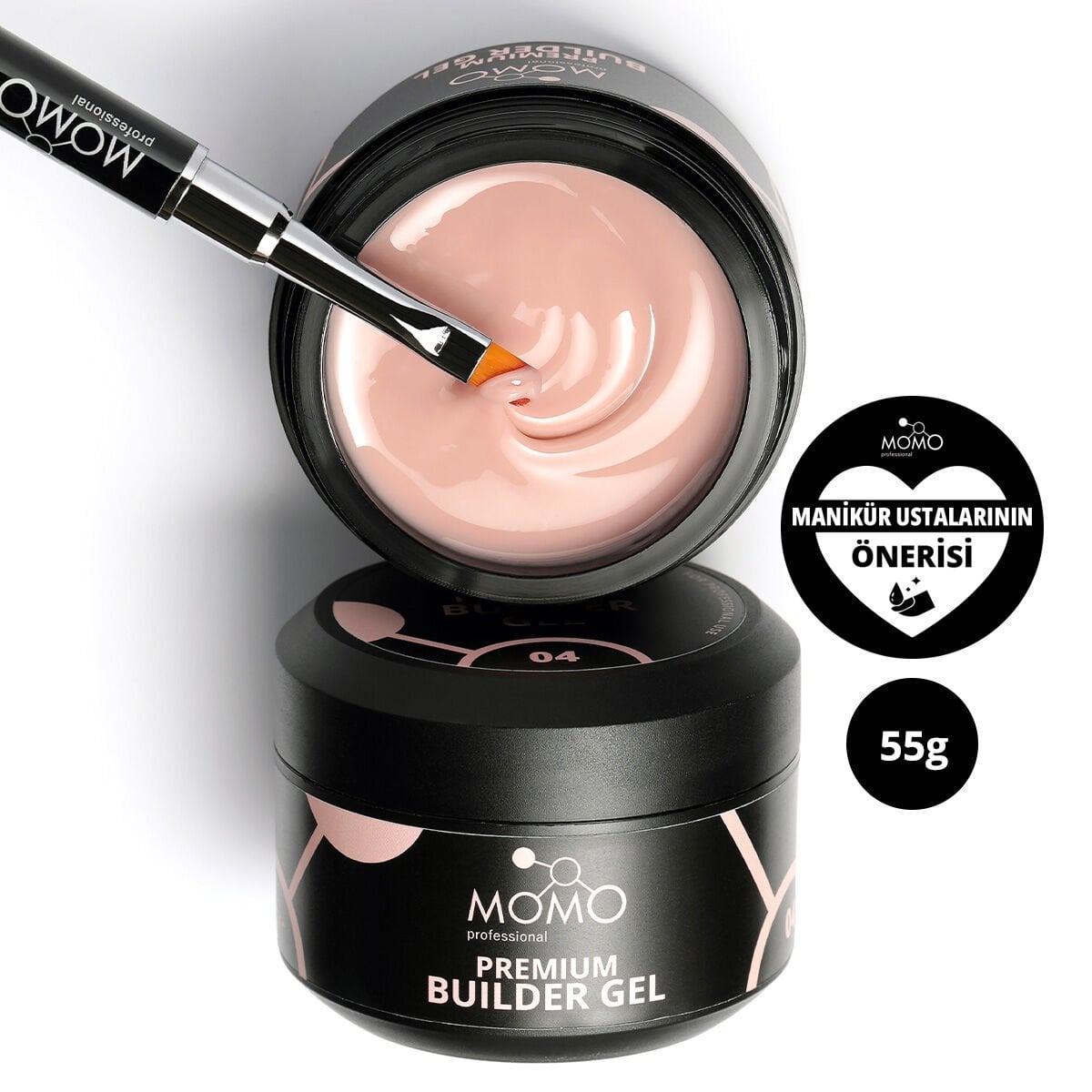 Momo Professional Premium Protez Tırnak Jeli 04, Bej, 55 gr