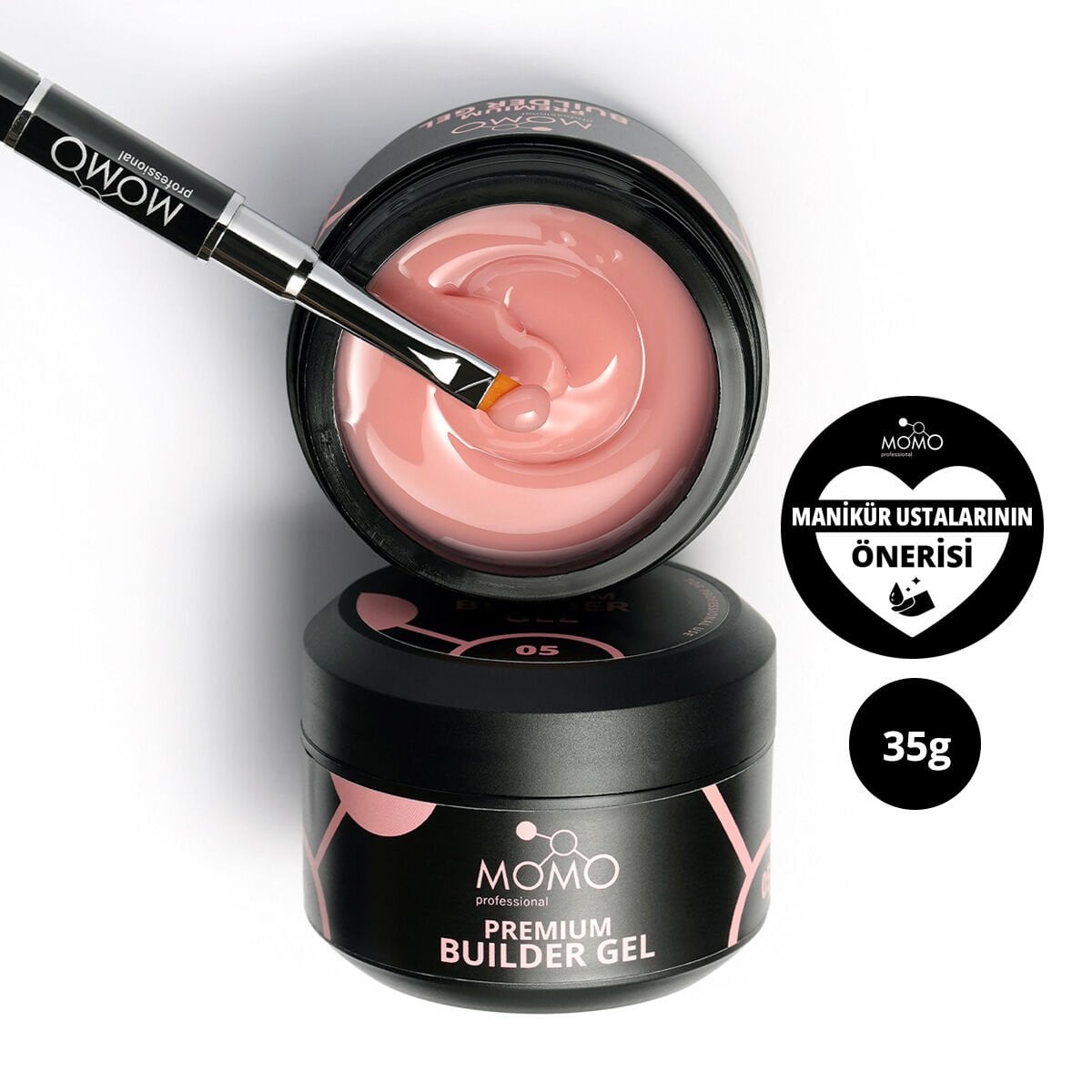 Momo Professional Premium Protez Tırnak Jeli 05, Şeftali, 35 gr