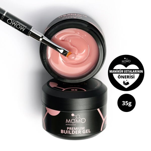 Momo Professional Premium Protez Tırnak Jeli 05, Şeftali, 35 gr