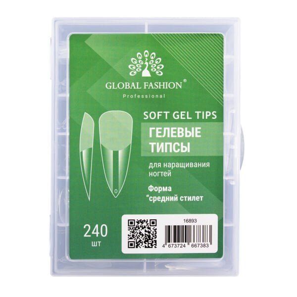 Global Fashion Jel Tips Stiletto (240 Adet)