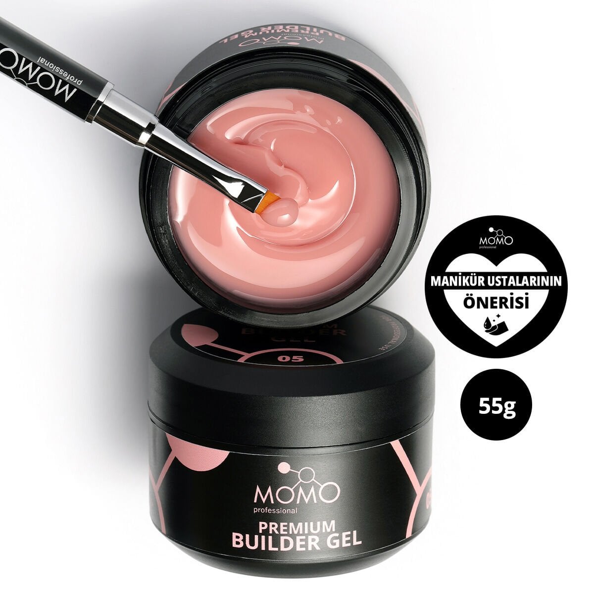 Momo Professional Premium Protez Tırnak Jeli 05, Şeftali, 55 gr