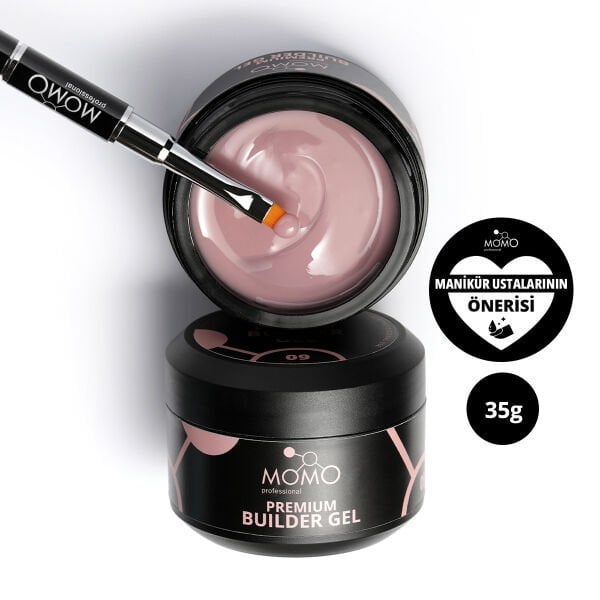 Momo Professional Premium Protez Tırnak Jeli 09, Vizon, 35 gr