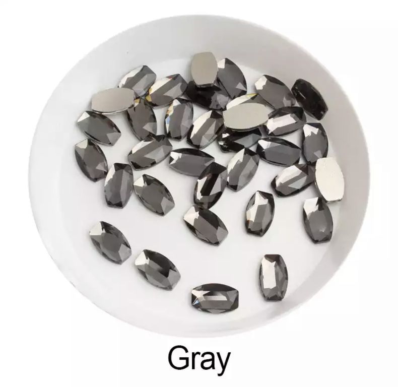 Taş Dörtgen Gray 5*8mm 2 Adet