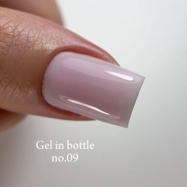 Momo Professional Gel In Bottle No.09, Akıllı Fırçalı Protez Tırnak Jeli, Soft Pembe, 18 ml