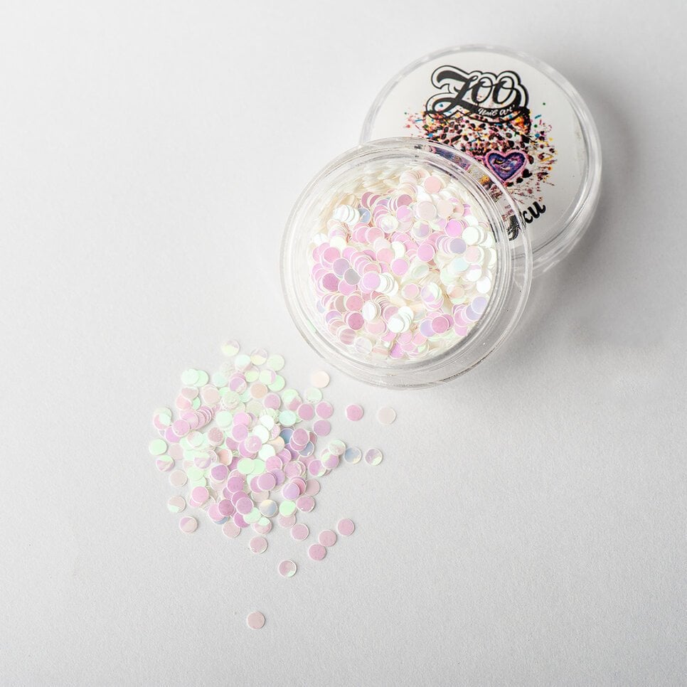 Zoo Pul 1289 Beyaz Pembe Sedefli 2mm (1gr)