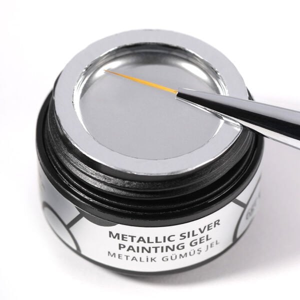 Momo Professional Metallic Silver Painting Gel 6 gr