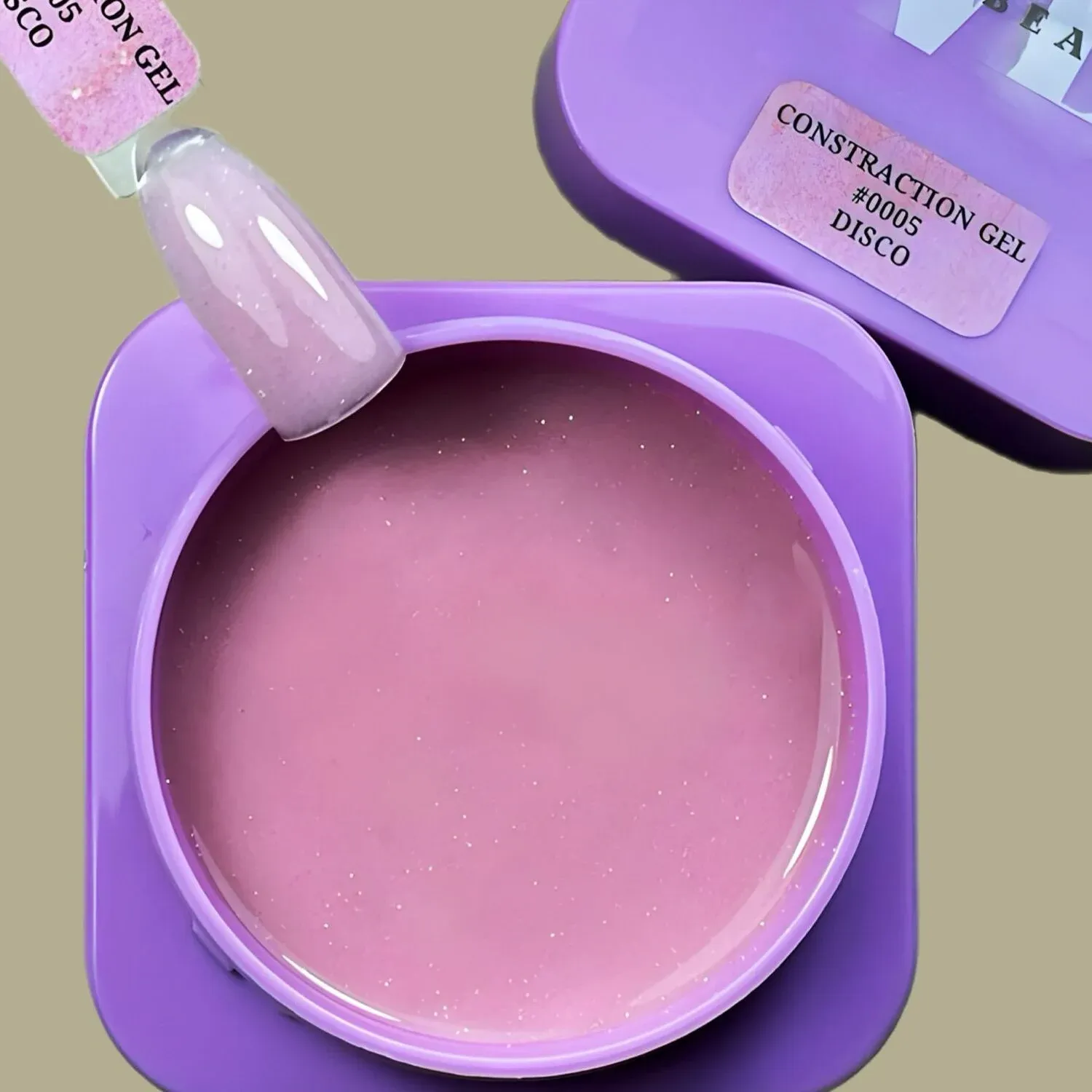 Viola Beauty Constraction Gel Disco #0005 - Orta Akışkan Simli Jel 50 ml