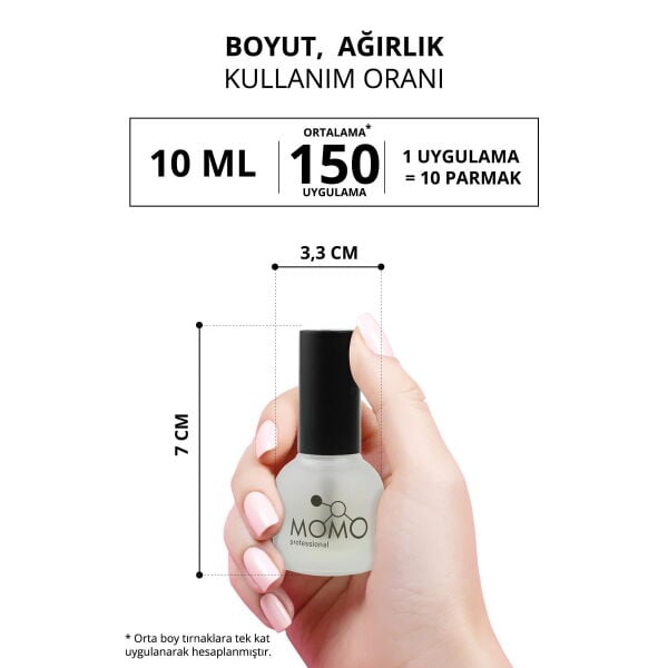 Momo Professional Cuticle Remover, Kütikül Yumuşatıcı ve Tırnak Eti Temizleyici, 10 ml