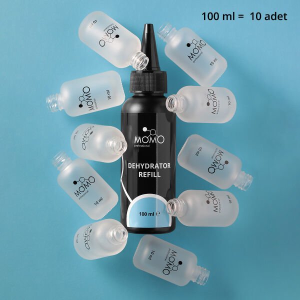 Momo Professional Dehydrator Yedek Dolum Şişesi, Refill, Tırnak Kurutucu, 100 ml