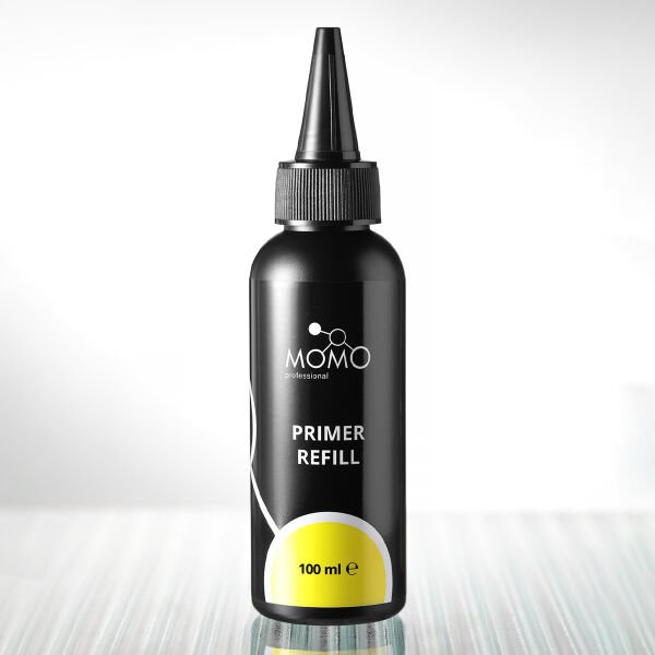 Momo Professional Nail Primer, Asitsiz, Yedek Dolum Şişesi, Refill, Acid Free, 100 ml