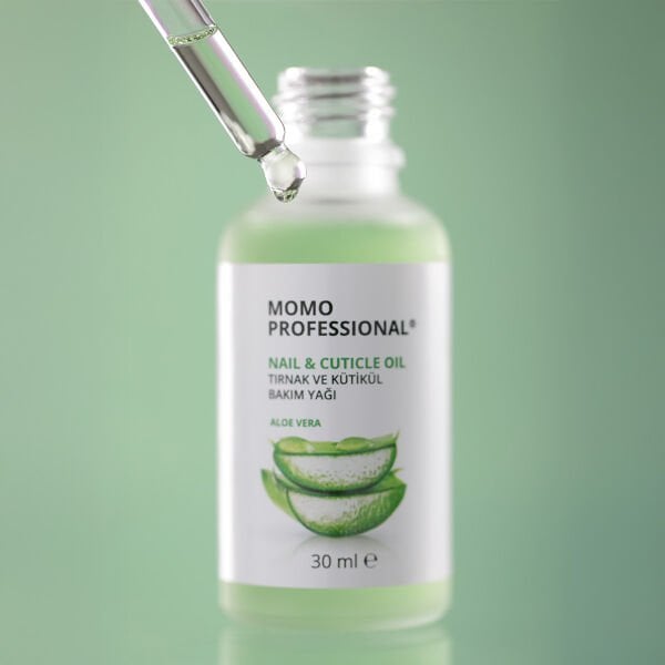 Momo Professional Aloe Vera, Özlü Tırnak ve Kütikül Bakım Yağı, Nemlendirici ve Yatıştırıcı Etki, 30 ml