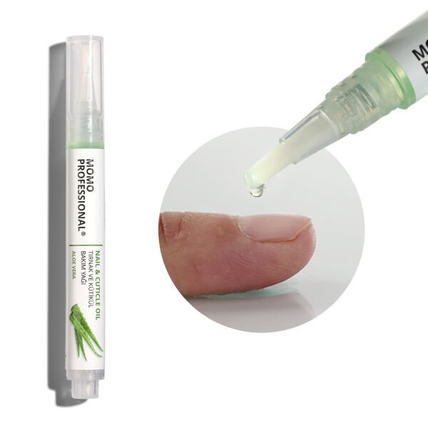 Momo Professional Aloe Vera, Özlü Tırnak ve Kütikül Bakım Yağı Kalemi, Nemlendirici ve Güçlendirici Etki, 3 ml