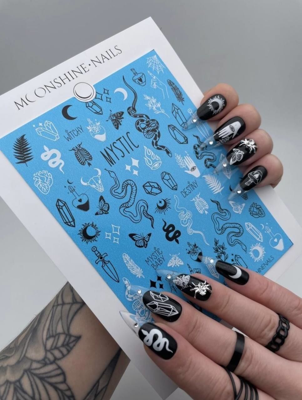 Moonshine.Nails Su Transferi Sticker Mystic