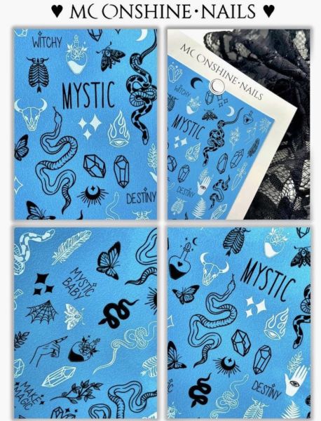 Moonshine.Nails Su Transferi Sticker Mystic