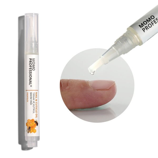 Momo Professional Propolis Özlü Tırnak ve Kütikül Bakım Yağı Kalemi, Nemlendirici ve Güçlendirici Etki, 3 ml
