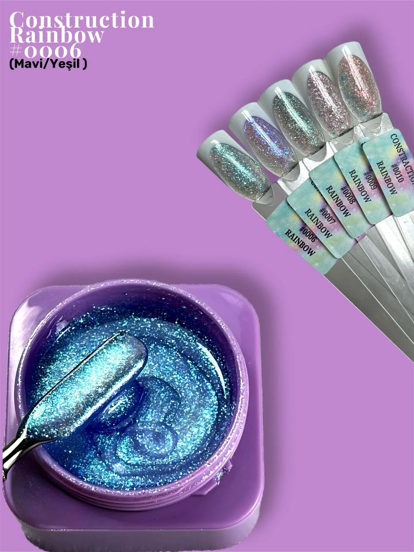 Viola Beauty Constraction Gel Rainbow #0006 - Orta Akışkan Builder Jel 50 ml