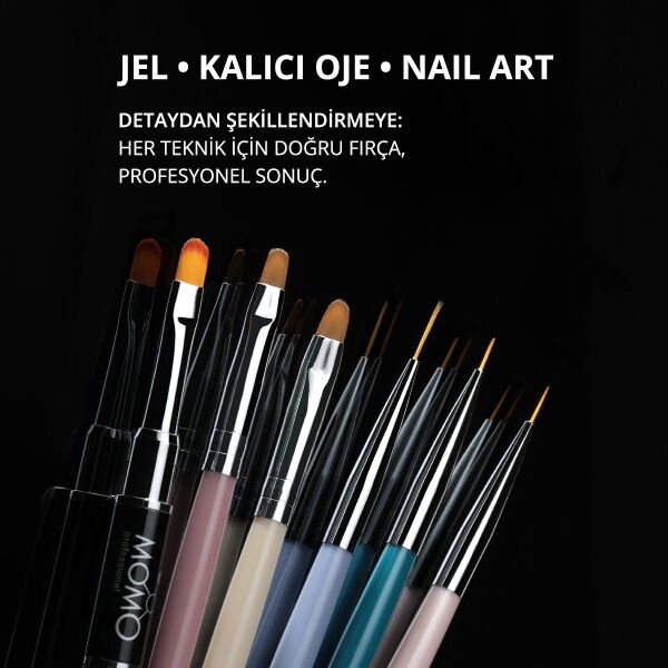 Momo Professional Kalıcı Oje Fırçası Kıl Ucu 11 mm