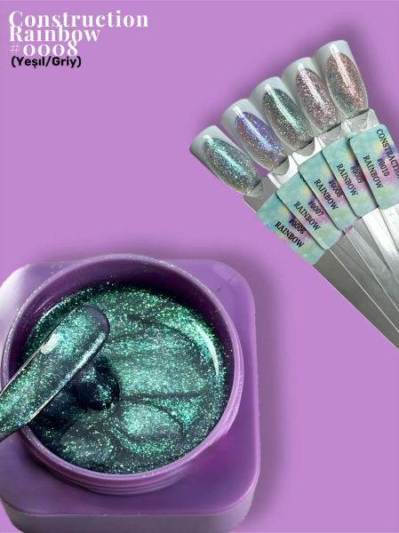 Viola Beauty Constraction Gel Rainbow #0008 - Orta Akışkan Builder Jel 50 ml