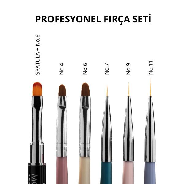Momo Professional Kalıcı Oje Fırçası Kıl Ucu 9 mm