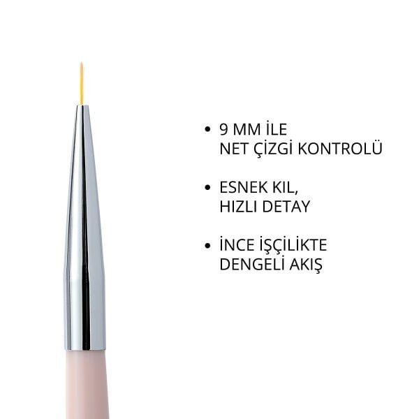 Momo Professional Kalıcı Oje Fırçası Kıl Ucu 9 mm