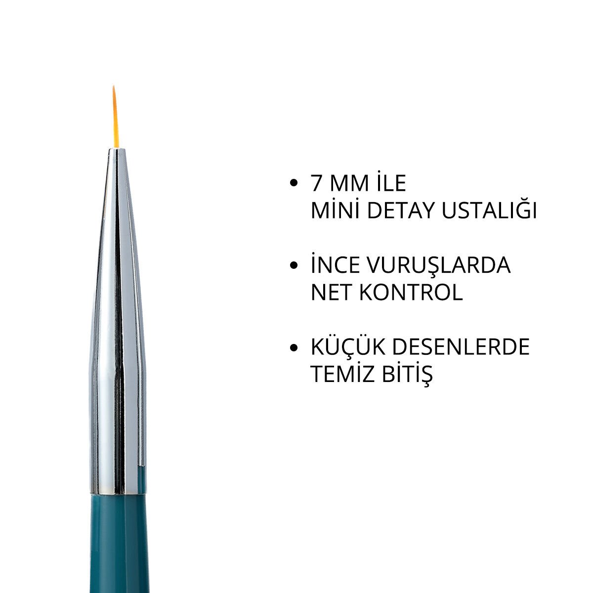 Momo Professional Kalıcı Oje Fırçası Kıl Ucu 7 mm