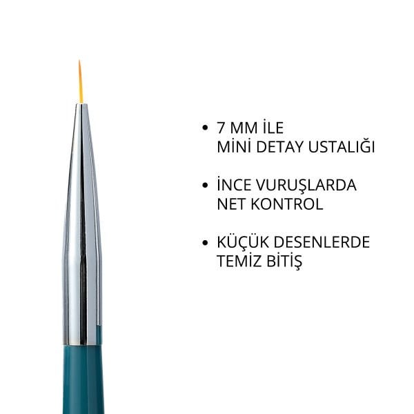 Momo Professional Kalıcı Oje Fırçası Kıl Ucu 7 mm