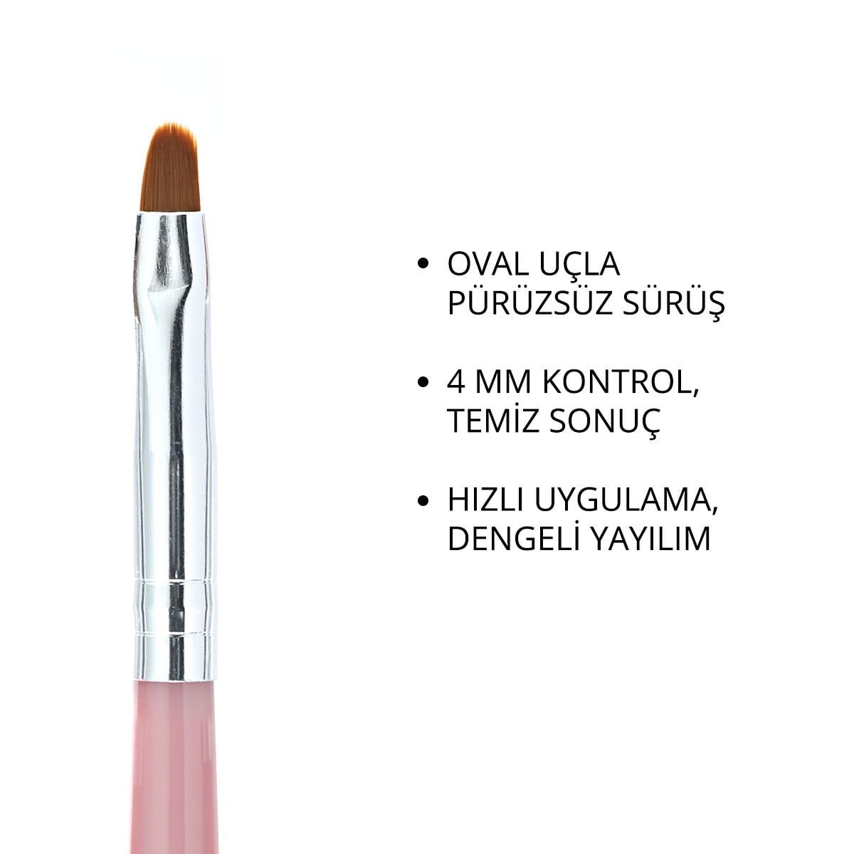 Momo Professional Protez Tırnak İçin Jel Fırçası No.4