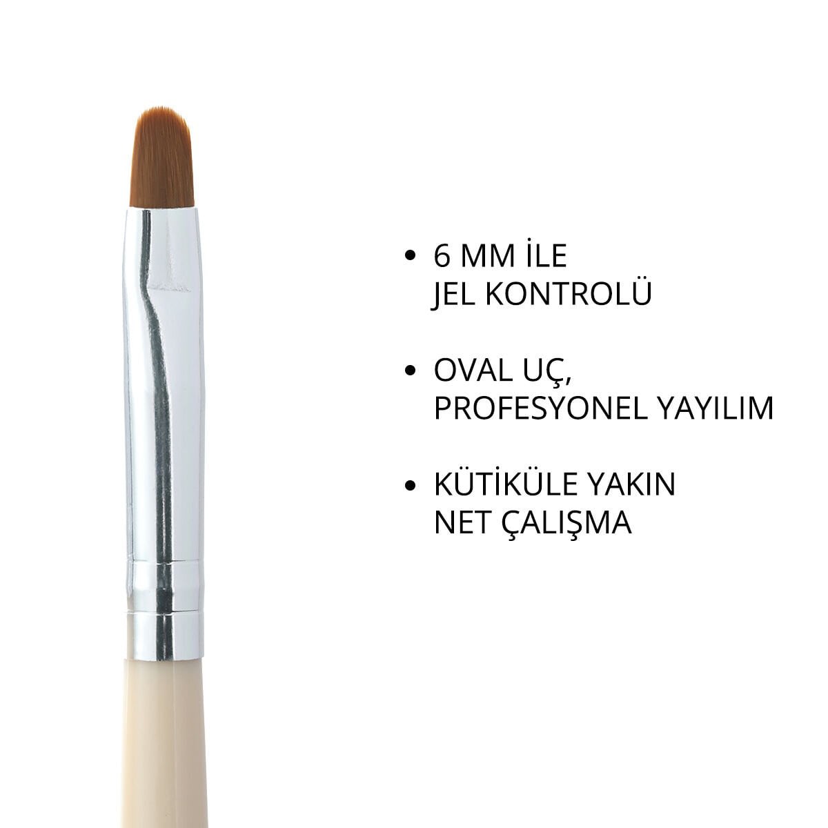 Momo Professional Protez Tırnak İçin Jel Fırçası No.6