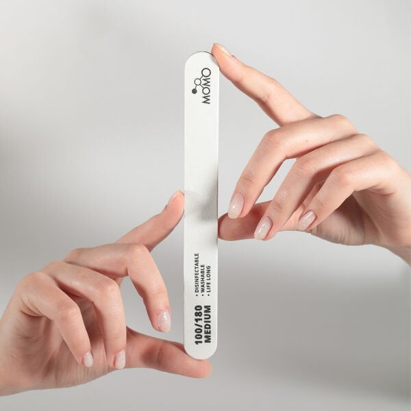 Momo Professional 100/180 Düz Oval Beyaz Kağıt Törpü