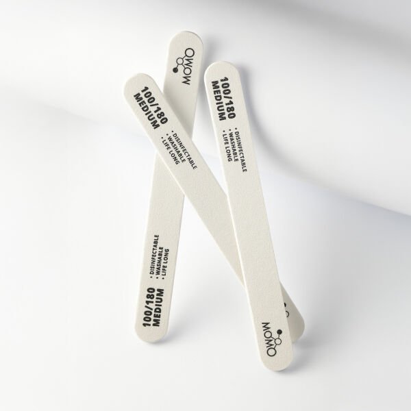 Momo Professional 100/180 Düz Oval Beyaz Kağıt Törpü