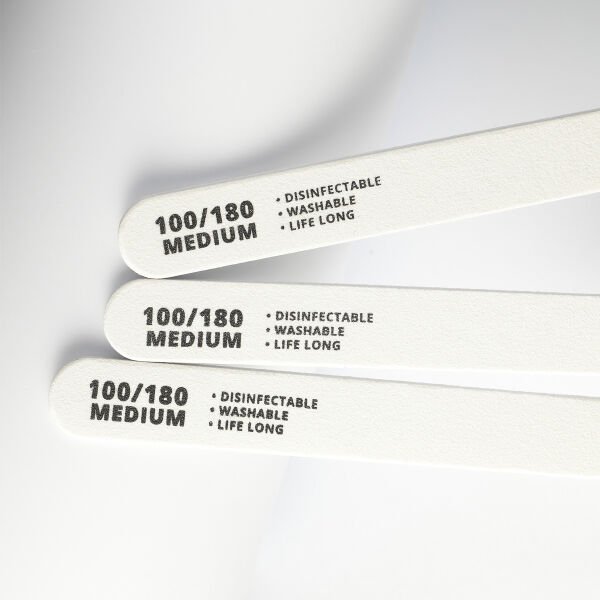 Momo Professional 100/180 Düz Oval Beyaz Kağıt Törpü