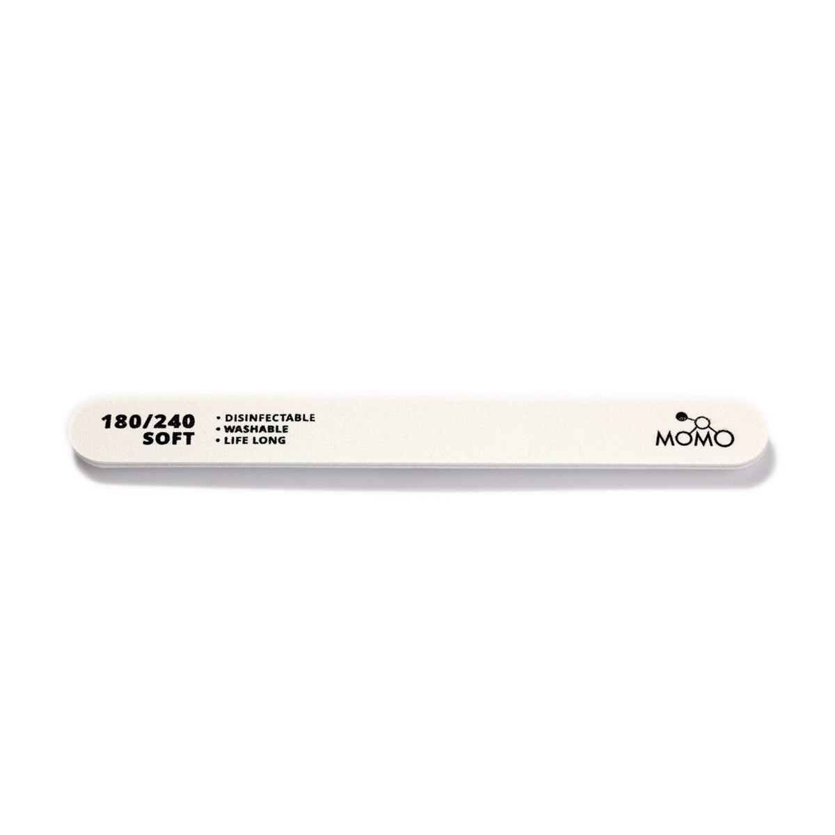 Momo Professional 180/240 Düz Oval Beyaz Kağıt Törpü