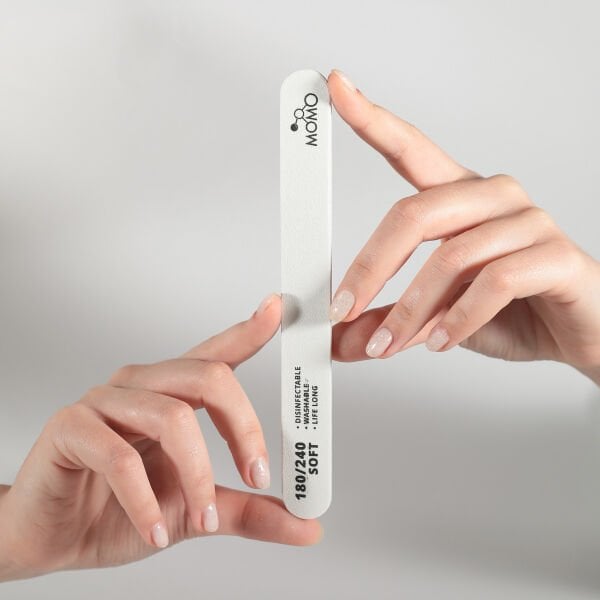Momo Professional 180/240 Düz Oval Beyaz Kağıt Törpü